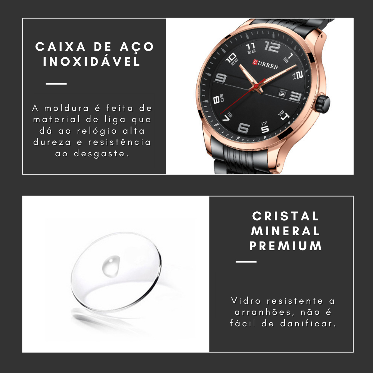 Relógio Masculino Chrono Motion Curren