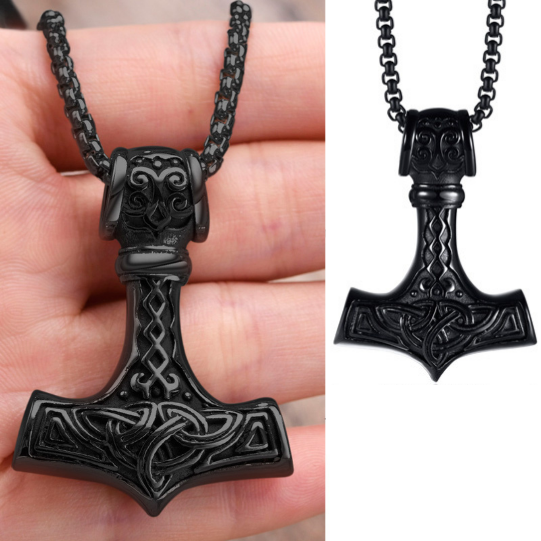 Colar Nórdico Viking Martelo Thor Mjolnir VNOX