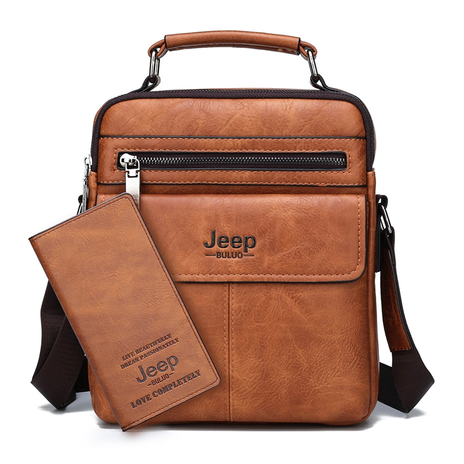 Bolsa de Ombro e Carteira Couro Jeep